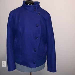 Peacoat/bomber royal blue coat